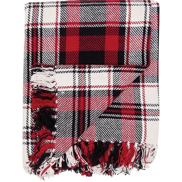 New In Package C And F Home Plaid Fringed Fireside Throw 50X60” - Picture 2 of 9
